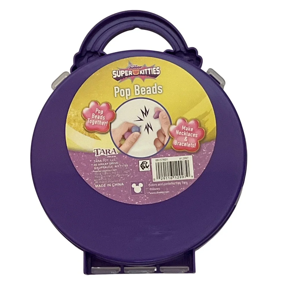 BRAND NEW Super Kitties Pop Beads‎ Jewelry Making Kit 125 Pieces